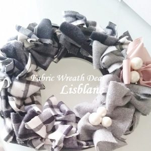 fabric wreath